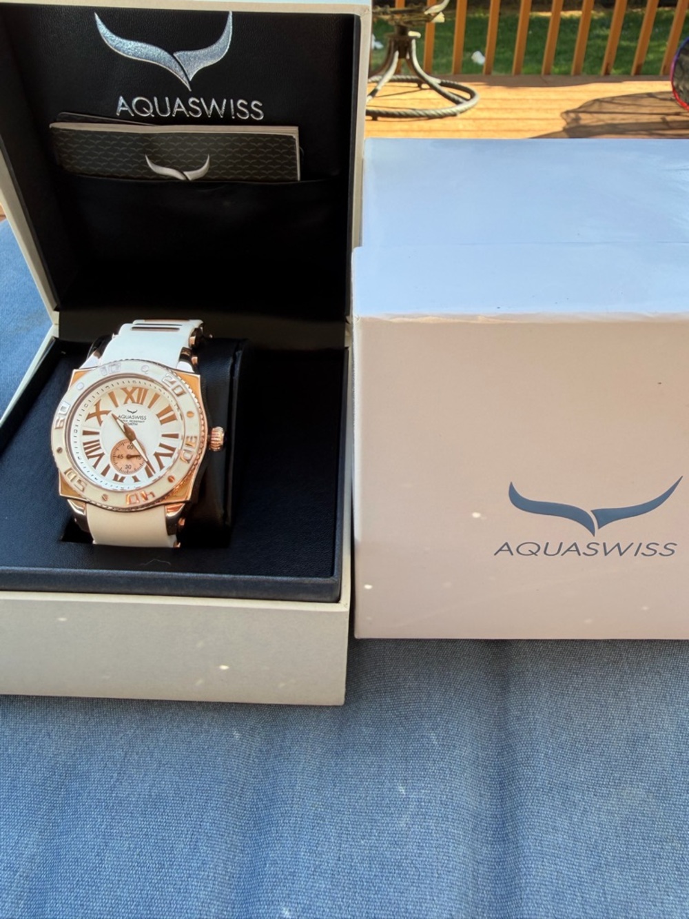 Aquaswiss White and Rose Gold Sport Watch - Picture 3 of 9